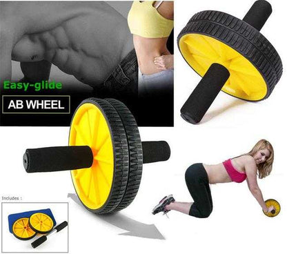 AB Wheel Total Body Exerciser Dual Wheel Design For Increased Stability