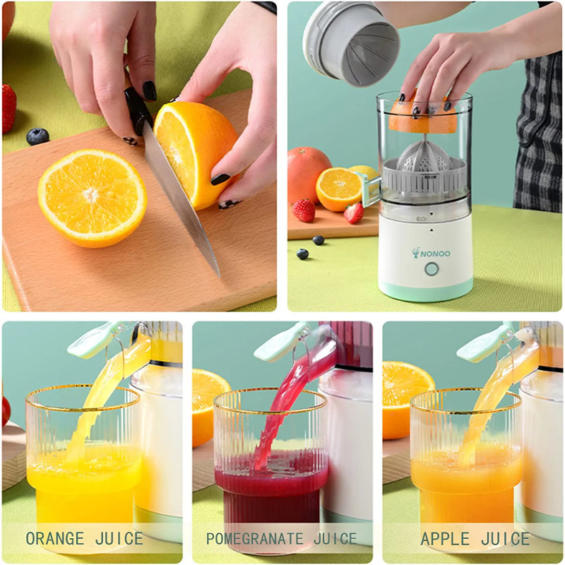 Automatic Household Electric Citrus Juicer With USB & Cleaning Brush