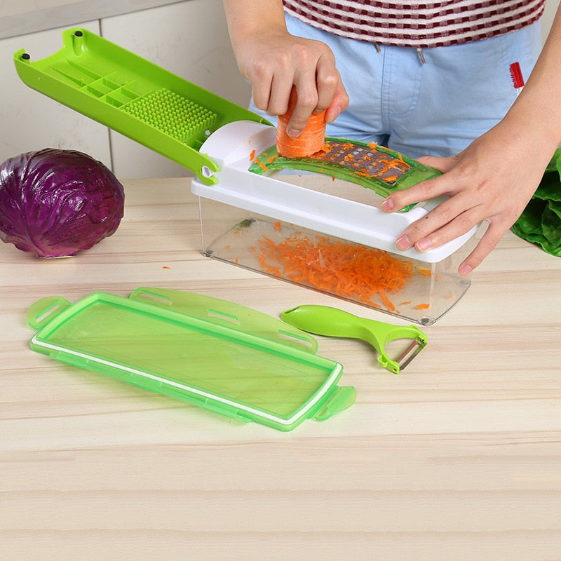 12pcs Set Nicer Dicer Plus Multi-Function Kitchen Too