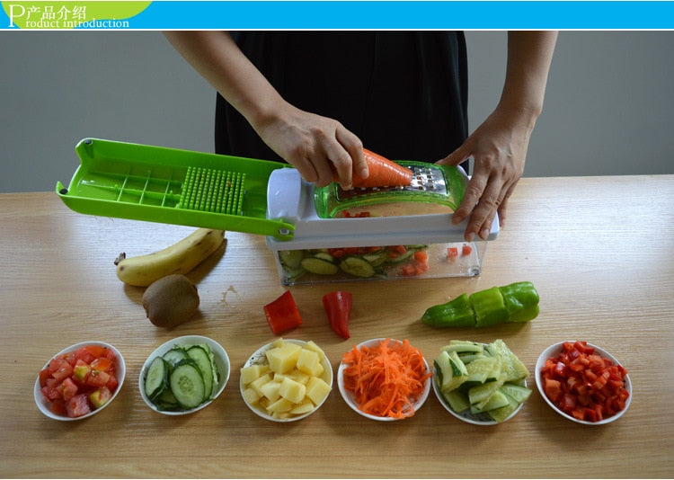 12pcs Set Nicer Dicer Plus Multi-Function Kitchen Too