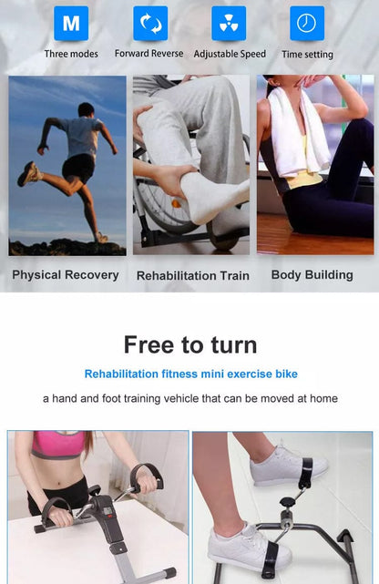 Mini Pedal Exerciser Cycle - White